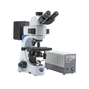 Microscop trinocular cu fluorescenta B-383FL Optika, 1000x